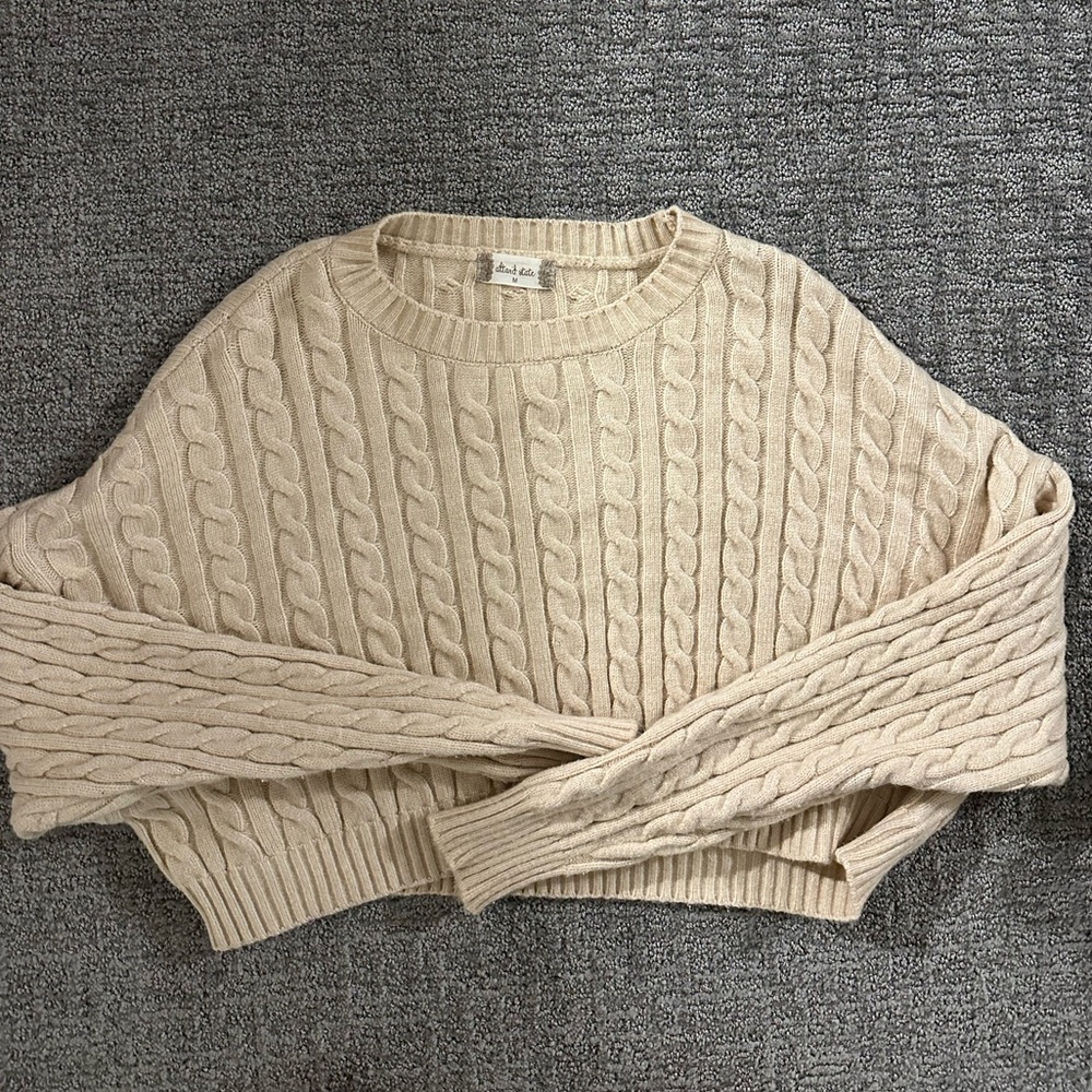 Altar’d State Cream Sweater Size Medium